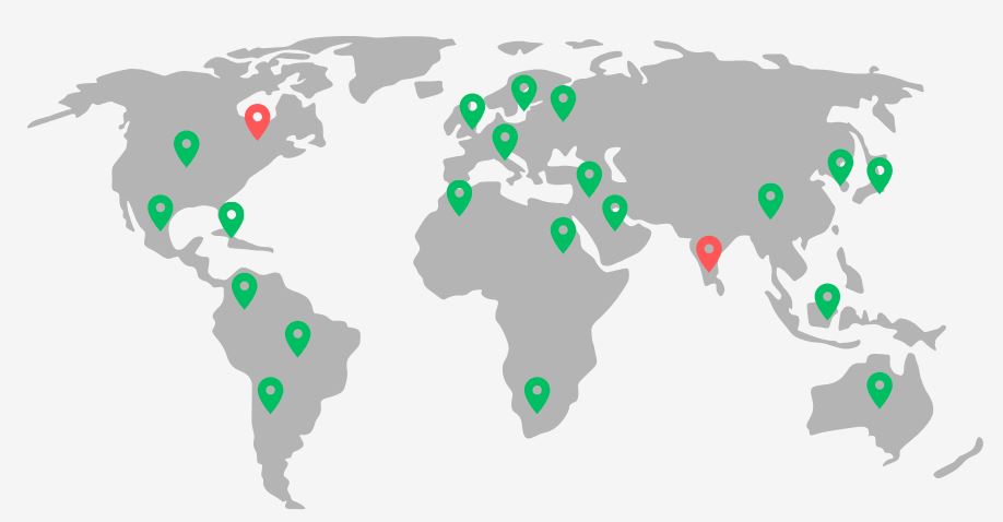 world map preferred
